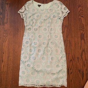 Talbots Mint Green Crocheted Dress